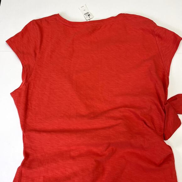 NWT Talbots Coral Tie Detail Knit Shift Dress XL Cotton Sleeveless Casual Summer - Picture 12 of 16